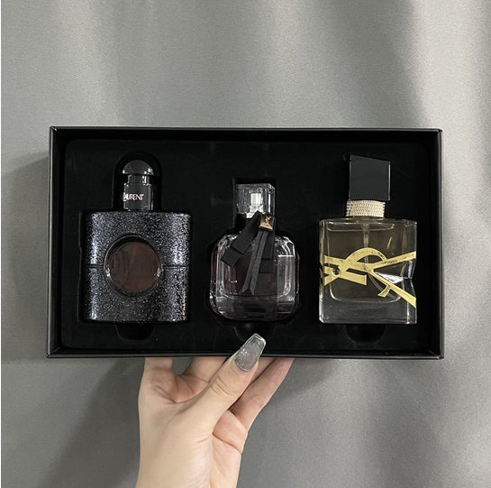 YSL Pack 3 Perfumes — Set Regalo Lujo (Black Opium + Mon Paris + Libre)