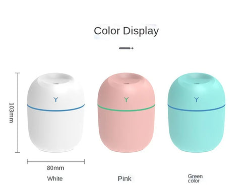 Humidificador Ultrasónico USB con Difusor de Aromas LED