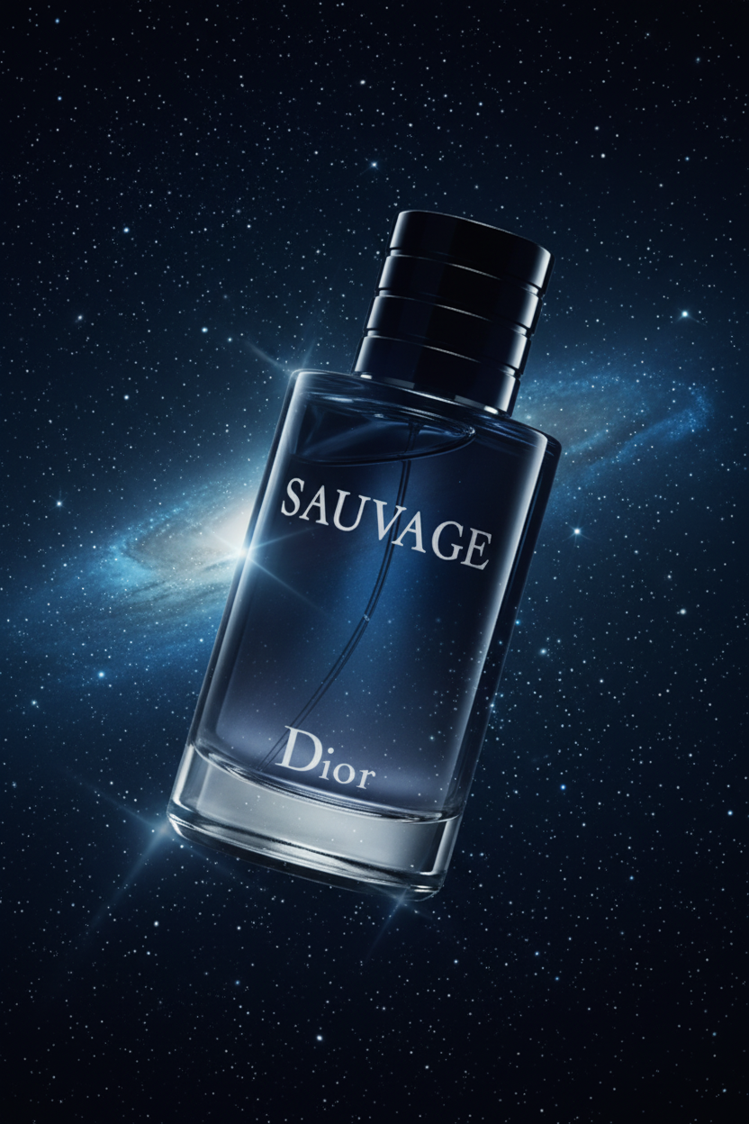 Dior Sauvage - Editorial cielo nocturno azul