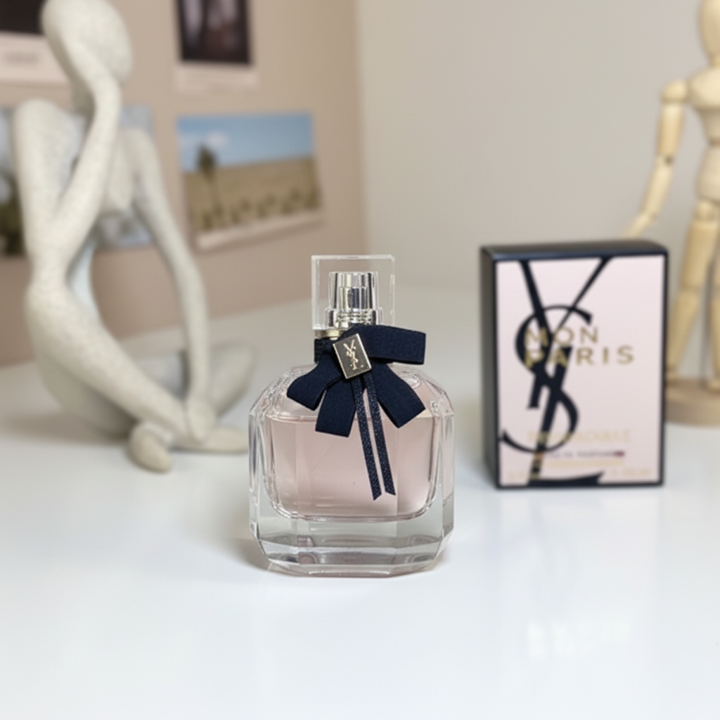YSL Mon Paris - Primer plano con bokeh