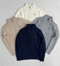 Jersey Polo Ralph Lauren Cable Knit Half-Zip