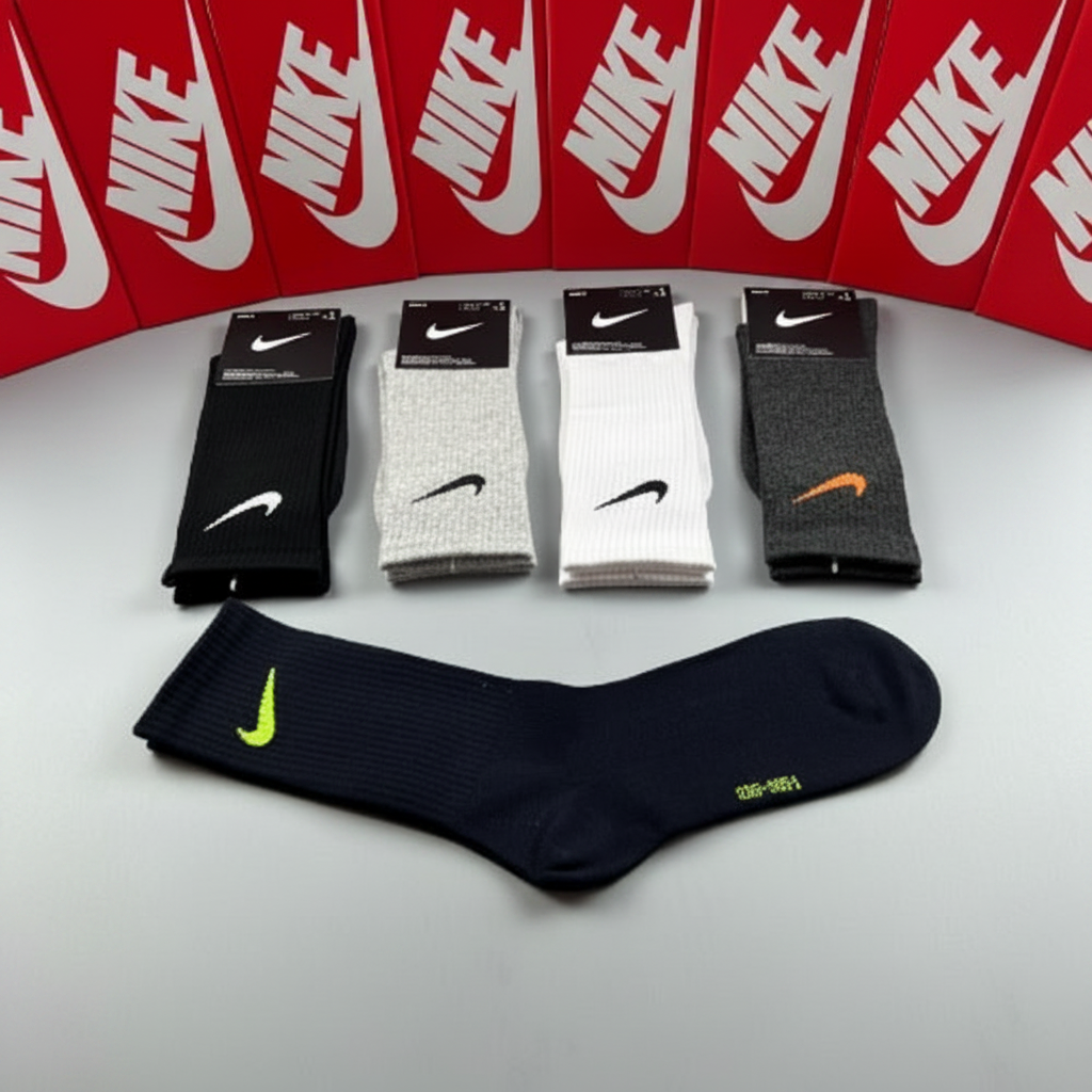 Calcetines Nike flat lay mármol