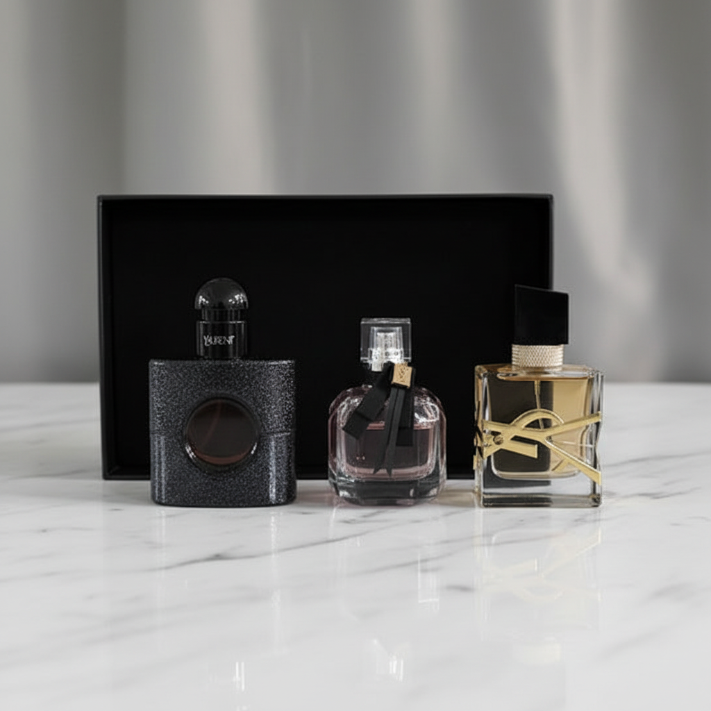 YSL Pack - Tres frascos fuera de la caja
