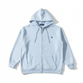 Sudadera azul flat lay frontal